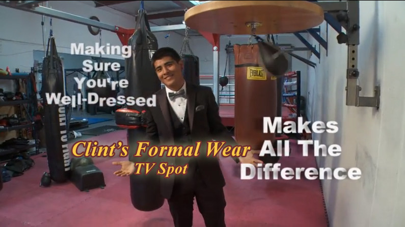 Clint's Formal Wear TV Spot