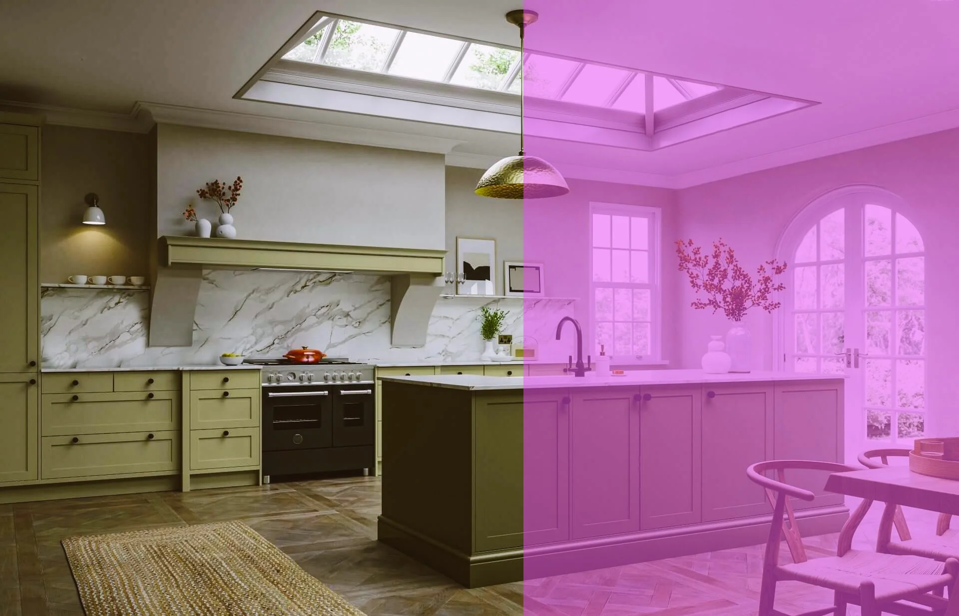  Proposals and design of furniture, custom kitchens with unconventional advice on the selection of materials and a patient approach, drawing inspiration from the environment of luxury London properties, picture framing and collaborations with artists