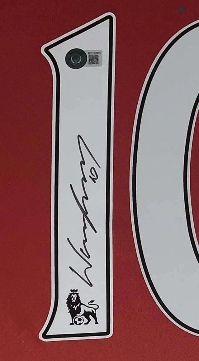 Bleachers Sports Music and Framing — Wayne Rooney Signed Authentic