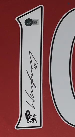Bleachers Sports Music and Framing — Wayne Rooney Signed Authentic
