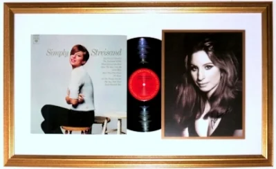 Barbra Streisand Signed Simply Streisand Album & 11x14 Photo Compilation - JSA Authenticated - Professionally Framed 34x16