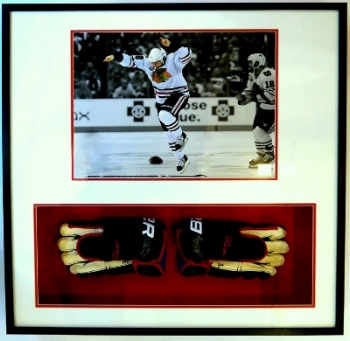 Hockey Gloves and 16x20 Photograph