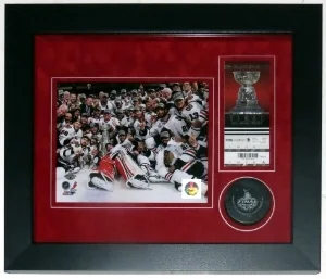 Hockey Puck & Ticket & Photograph