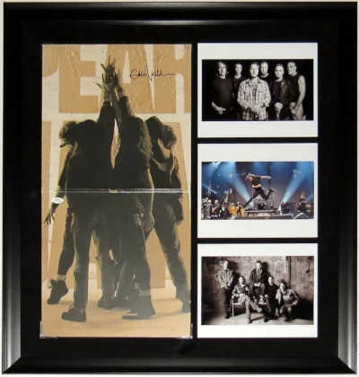 Eddie Vedder Signed Pearl Jam Ten Album - JSA COA Authenticated - Professionally Framed & 3 8x10 Photo 28x28