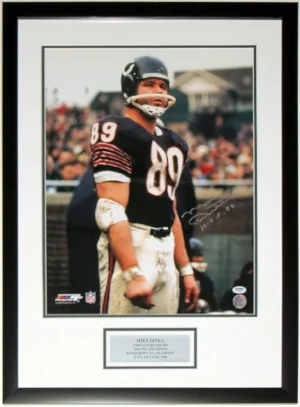 Mike Ditka Signed Chicago Bears 16x20 Photo - PSA DNA COA Authenticated - Professionally Framed