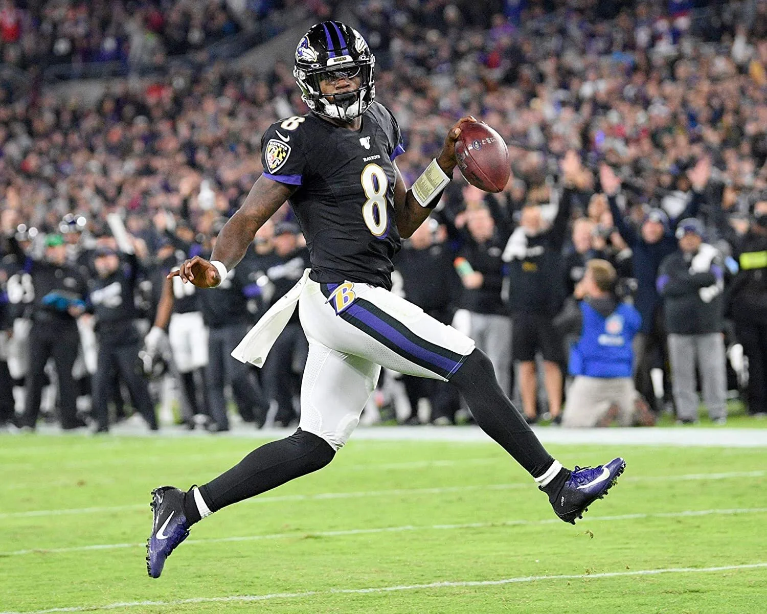 framed lamar jackson jersey