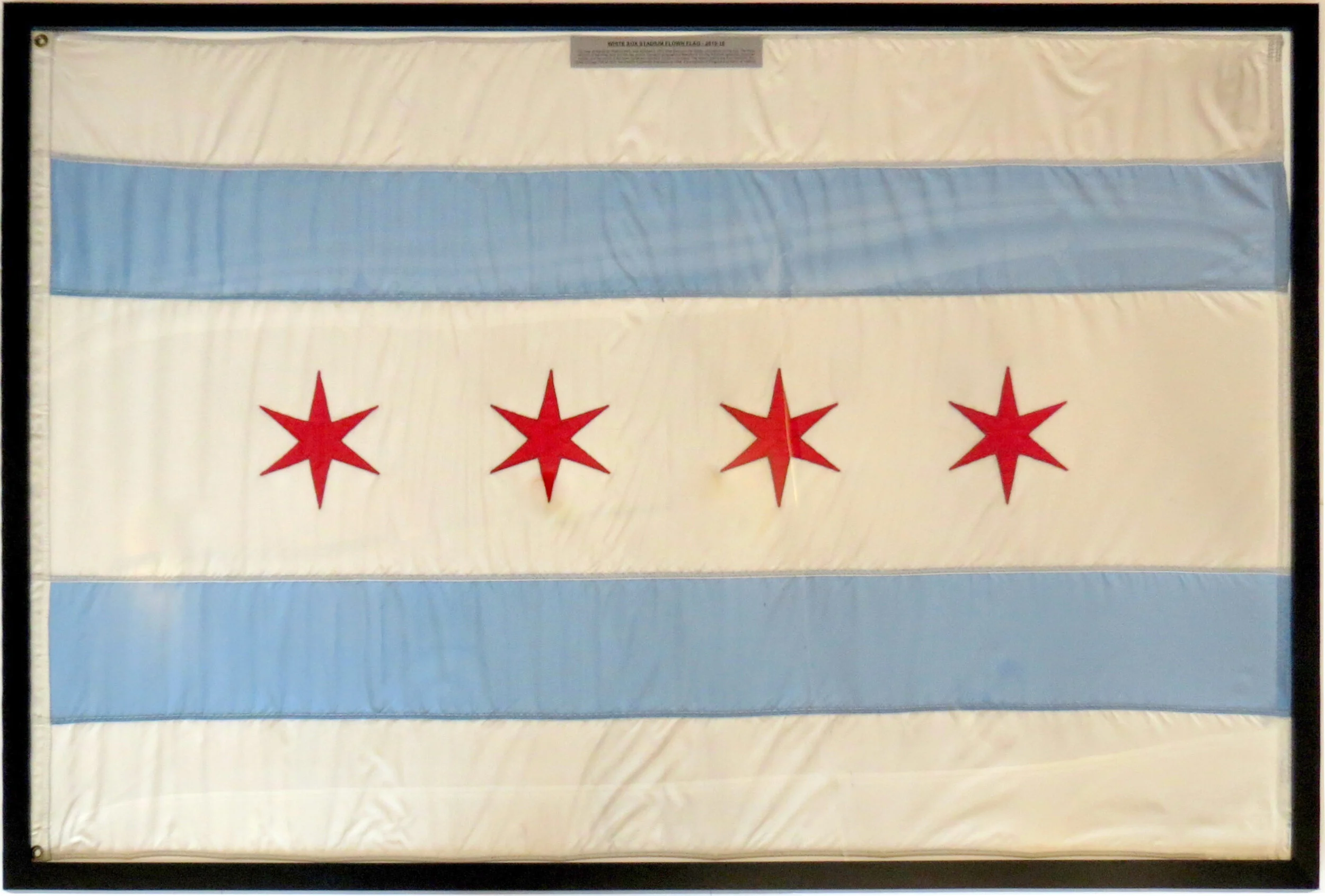 Chicago White Sox U.S. Cellular Stadium Used City of Chicago 6 Foot Flag - Chicago White Sox COA Authenticated - Professionally Framed