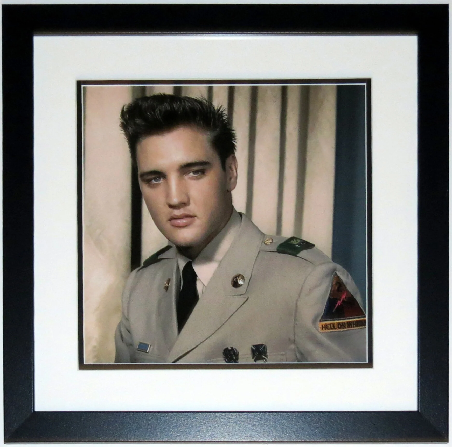 Elvis Presley United States Army 12x12 Photo - Professionally Framed