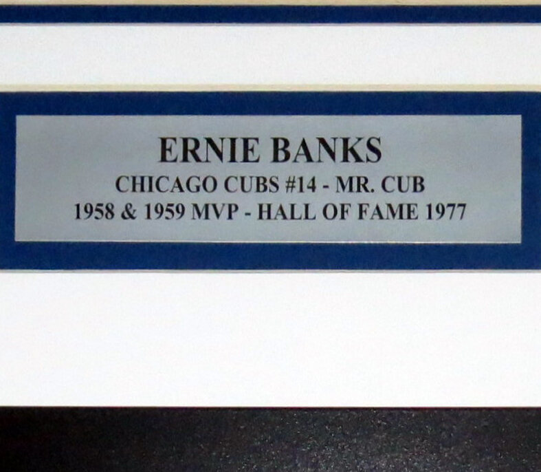 I Ernie Banks Chicago Cubs Licensed Unsigned Baseball 8x10 Matte Photo 