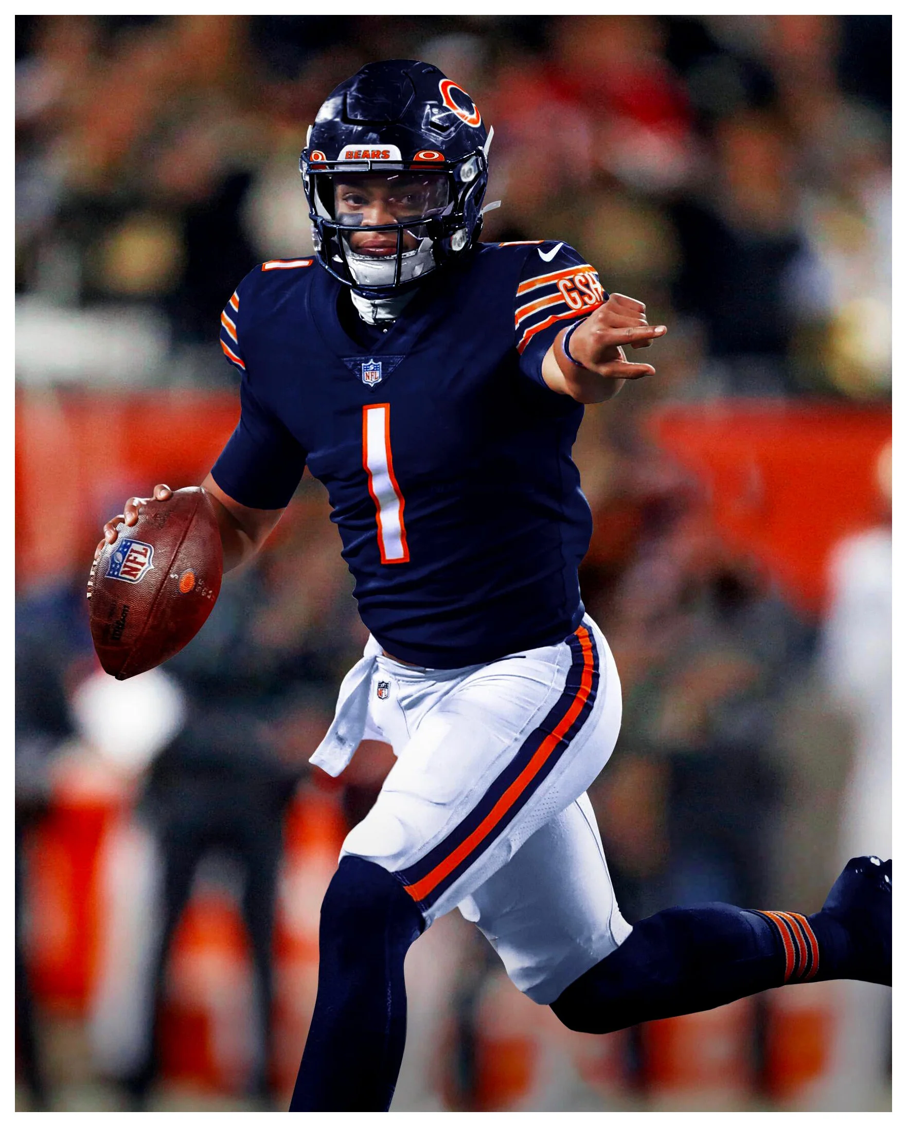 Chicago Bears Nfl Color Rush Uniforms 2021 Bears Polluted