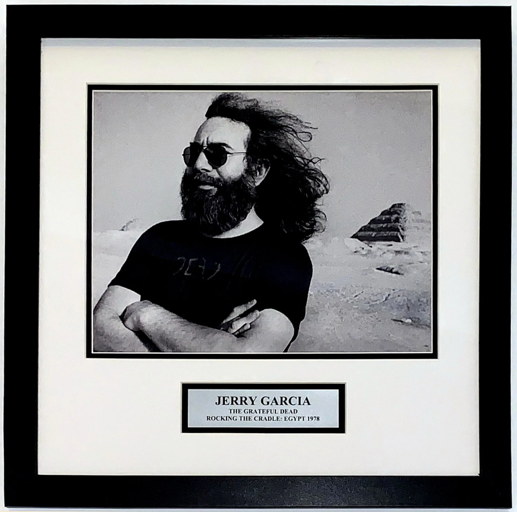 Jerry Garcia 1978 Grateful Dead Pyramids 11x14 Photo - Professionally Framed &amp; Plate