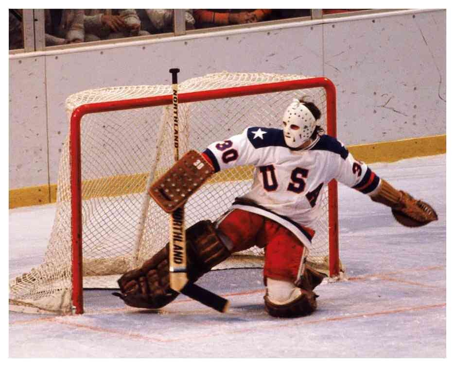 Mike Eruzione Signed Team U.S.A. Jersey (JSA COA) 1980 Gold Medal Olym –