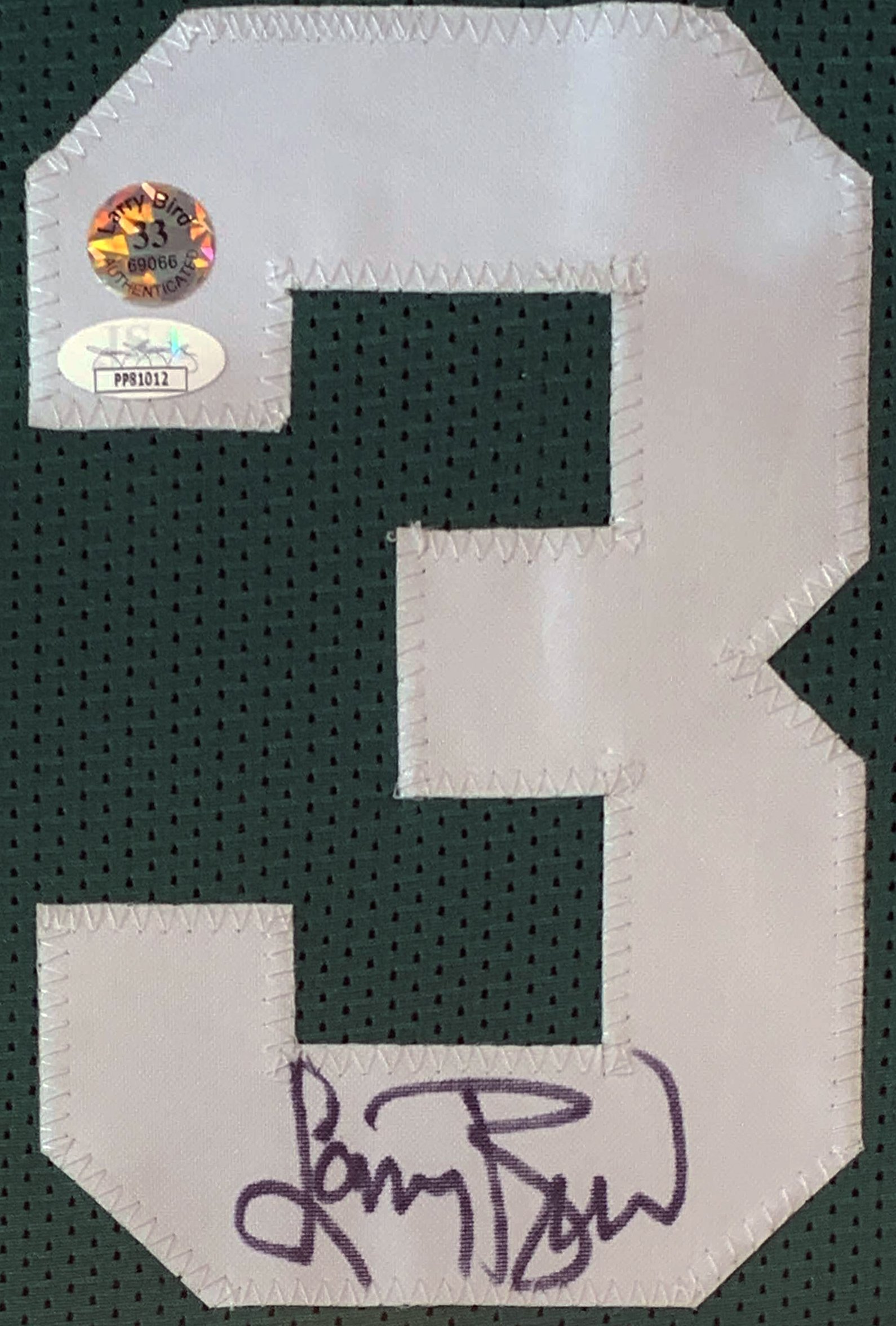 Bleachers Sports Music & Framing — Larry Bird Signed Boston Celtics Jersey  and Magic Johnson Signed Los Angeles Lakers Jersey- Framed