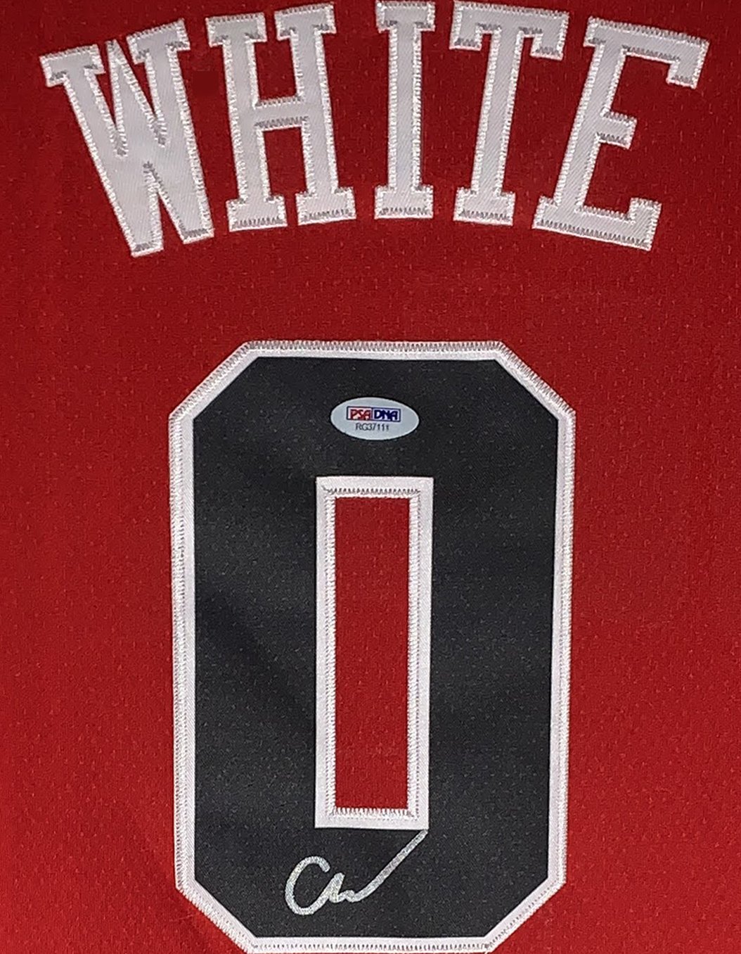 Coby White Chicago Bulls Autographed White Nike Swingman Jersey