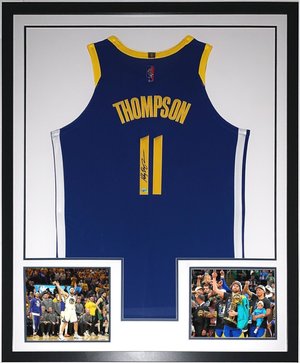 Klay Thompson Golden State Warriors Fanatics Authentic 2022 NBA Finals  Champions Autographed Mixtape Nike Black Swingman