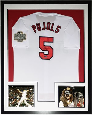 pujols autographed jersey