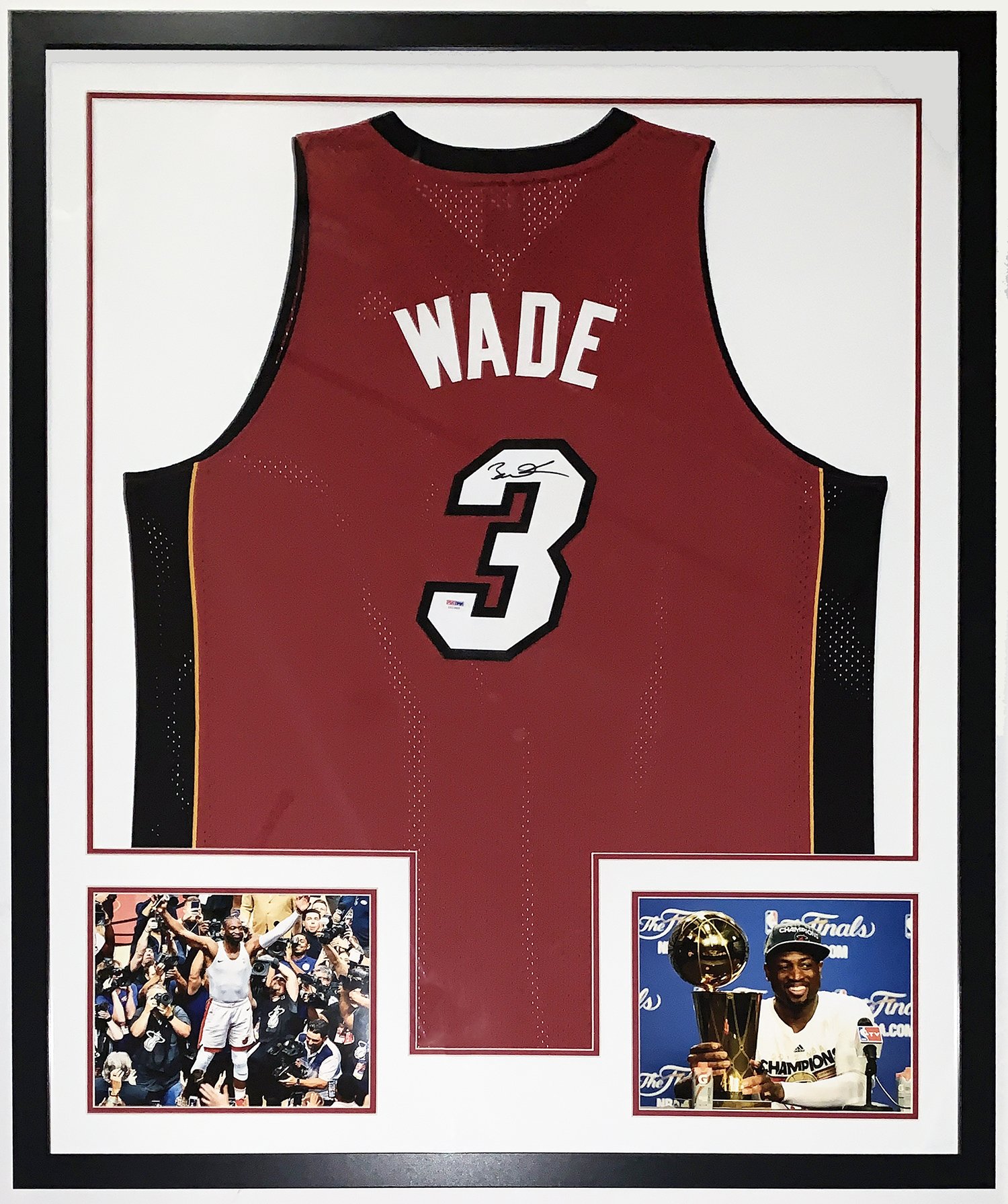 Bleachers Sports Music & Framing — Dwyane Wade Signed Authentic Miami Heat  Jersey - PSA DNA COA Authenticated - Professionally Framed