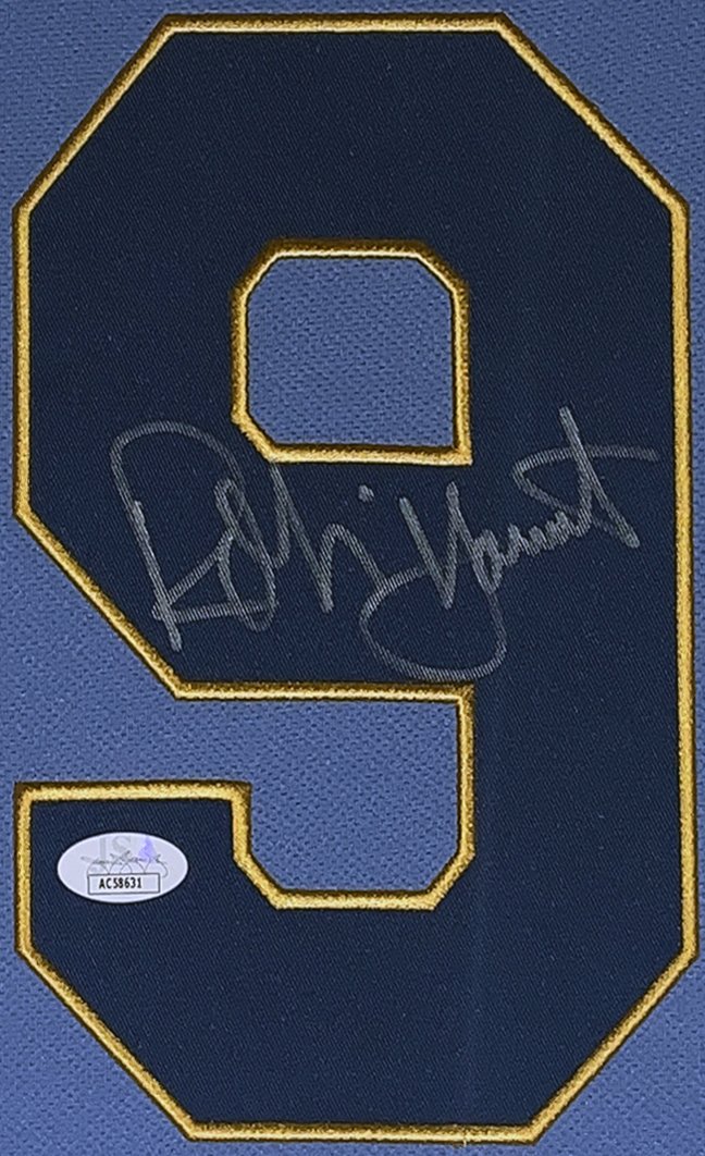 Robin Yount Brewers Signed Autographed Custom Jersey JSA – E-5 Sports