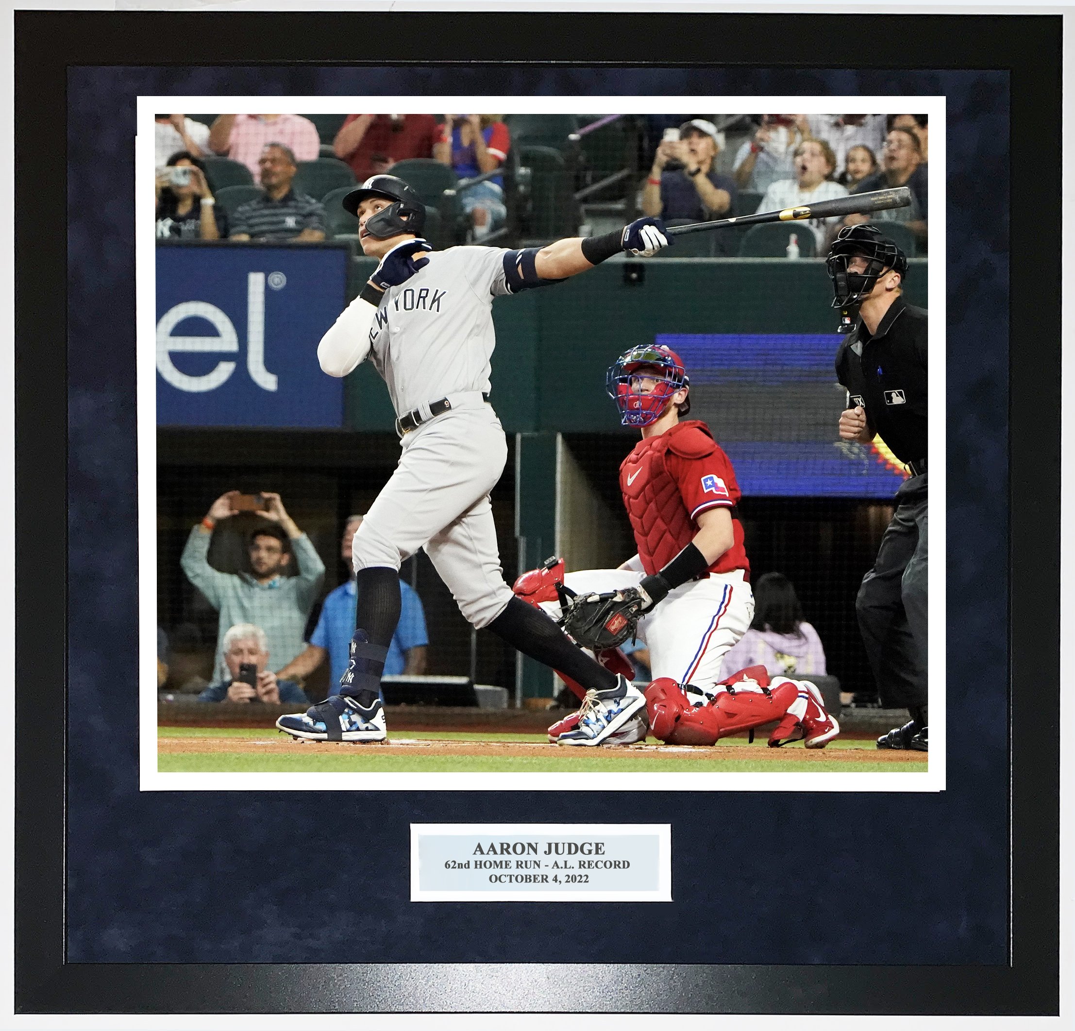 Bleachers Sports Music & Framing — Aaron Judge 62nd Home Run