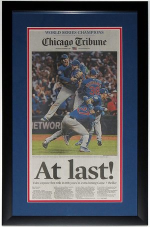 2016 World Series Champions Chicago Cubs Original Newspaper 