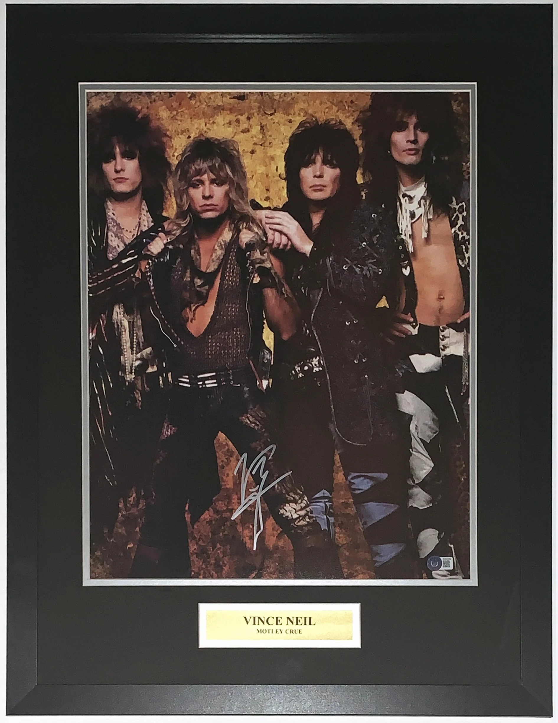 Bleachers Sports Music and Framing — Vince Neil Autographed Motley