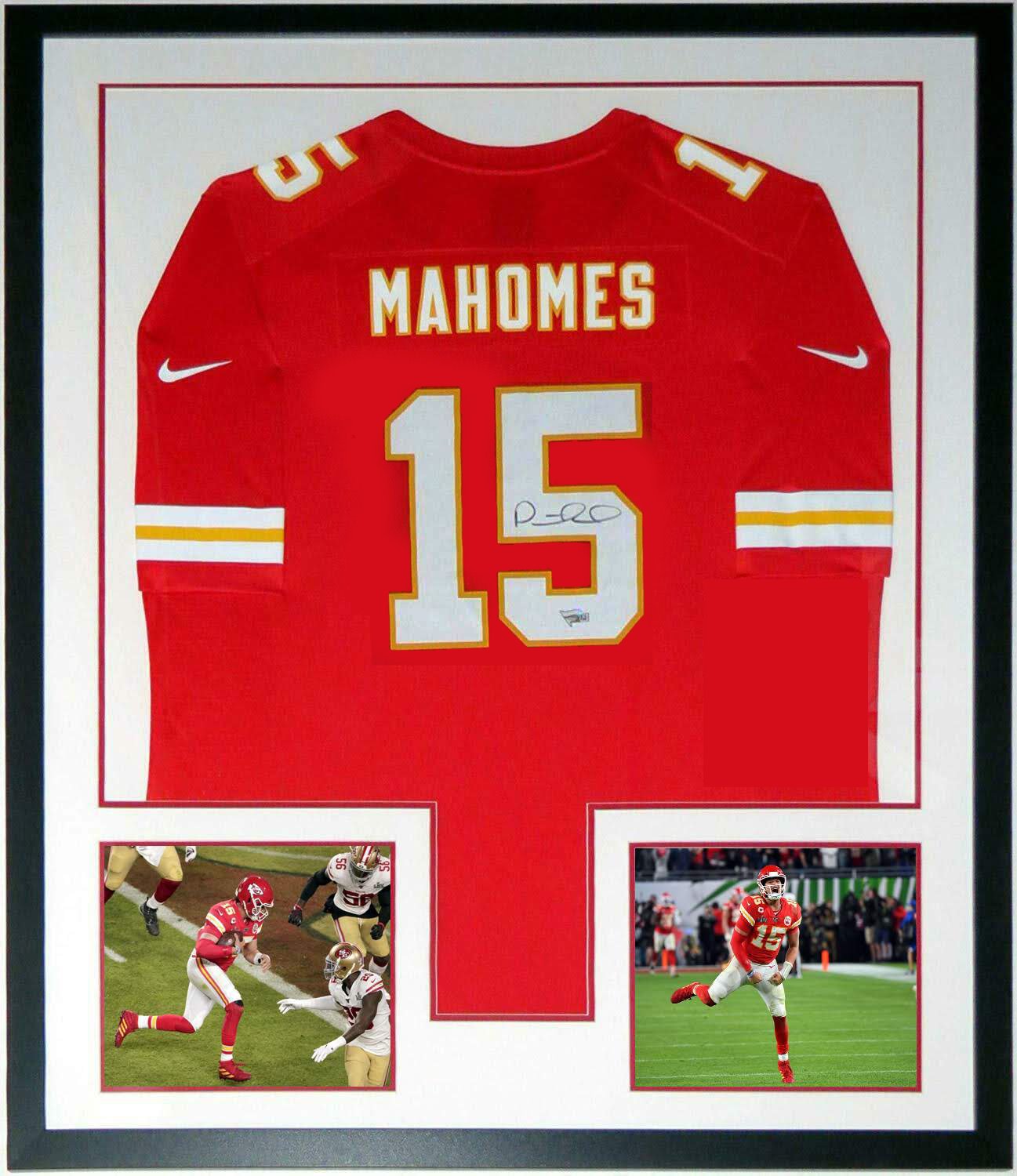 patrick mahomes framed jersey