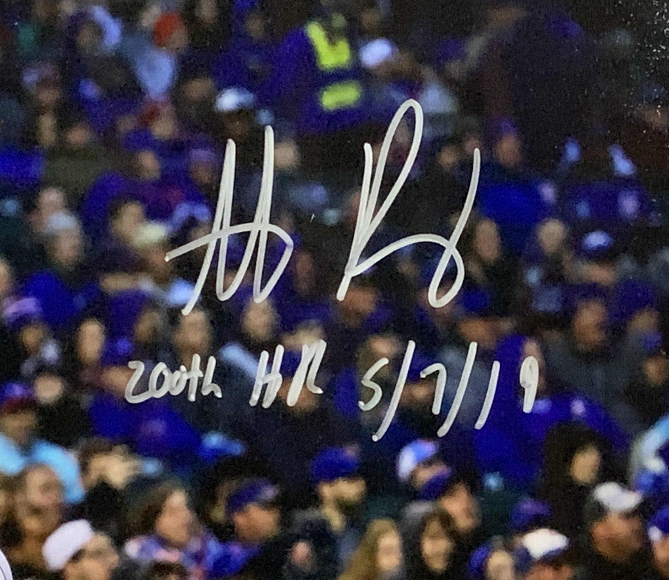 Anthony Rizzo Signed Photo 16x20 Cubs 200TH HR 1/16 Baseball