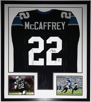 Bleachers Sports Music & Framing — Christian McCaffrey Authentic Signed Carolina  Panthers Jersey - Beckett Authentication Services BAS