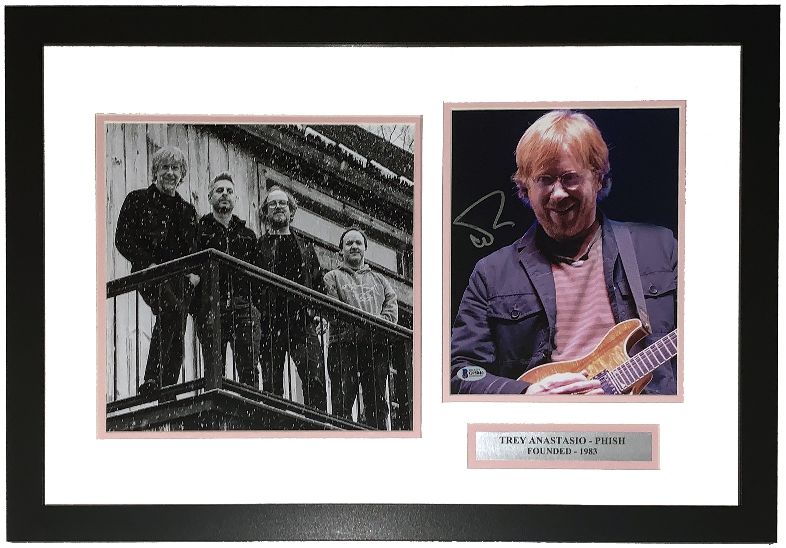 Bleachers Sports Music and Framing — Trey Anastasio Signed Phish 
