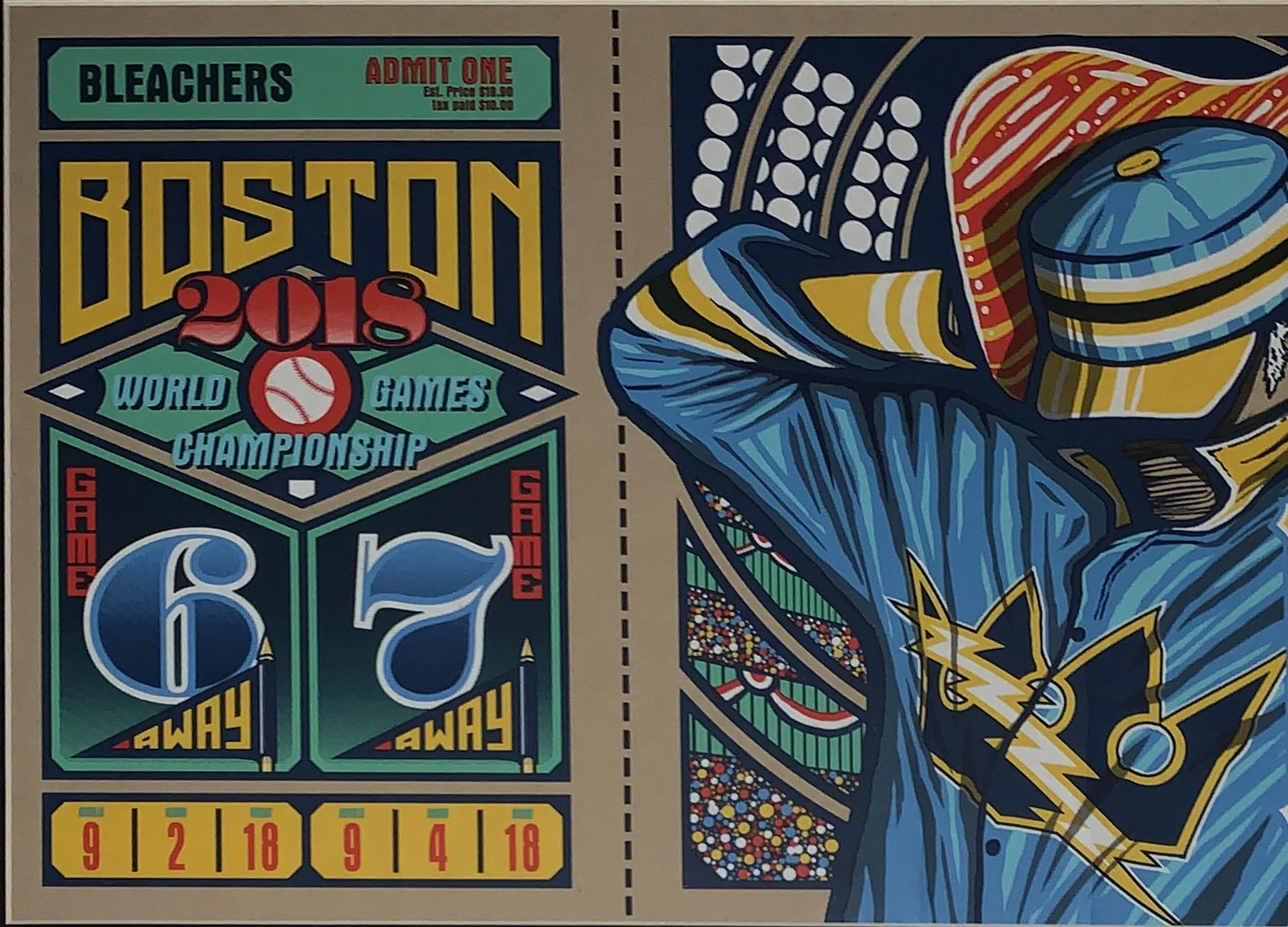 Bleachers Sports Music and Framing — Pearl Jam Fenway Park 2018