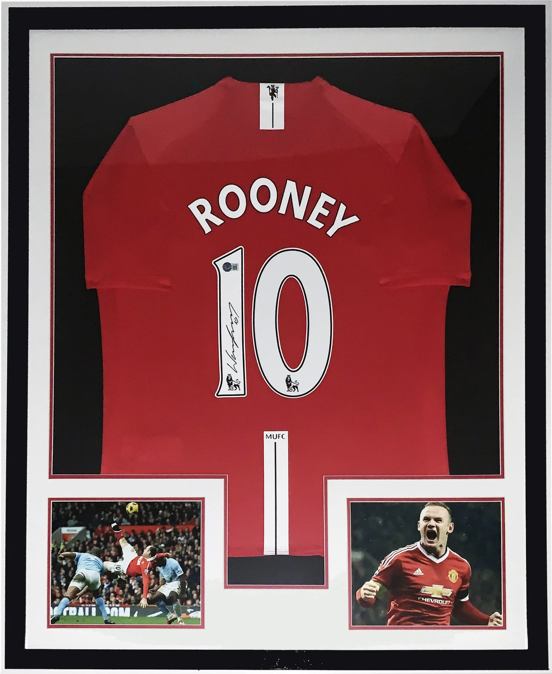 Bleachers Sports Music and Framing — Wayne Rooney Signed Authentic