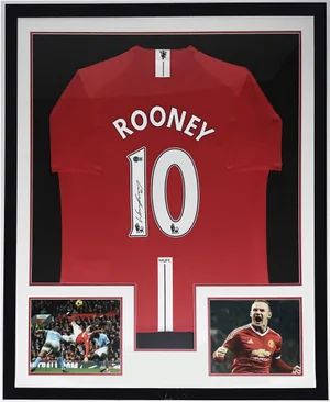 直筆 Manchester United ROONEY サイン ユニフォーム Bleachers Sports Music and Framing — Wayne Rooney Signed Authentic