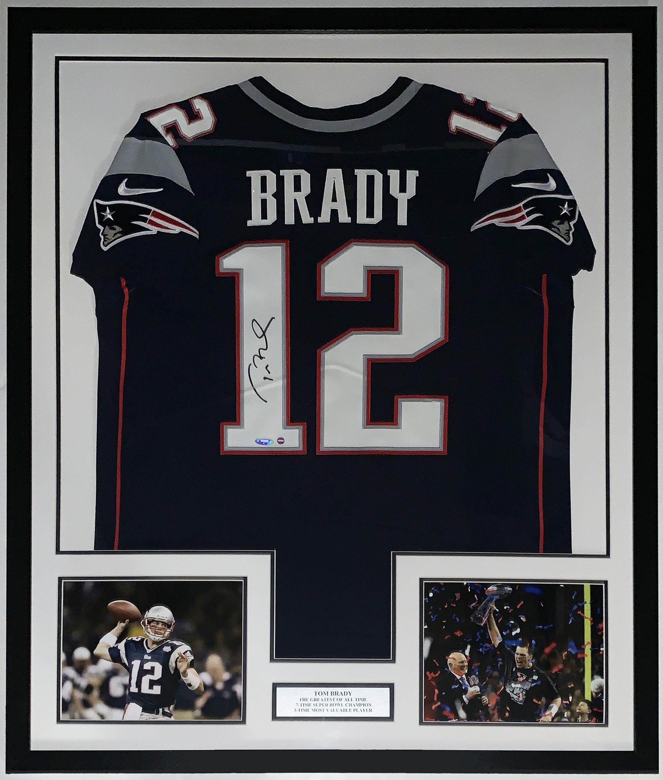 Bleachers Sports Music and Framing — Tom Brady Signed Authentic