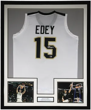 Bleachers Sports Music and Framing — Zach Edey Authentic Signed