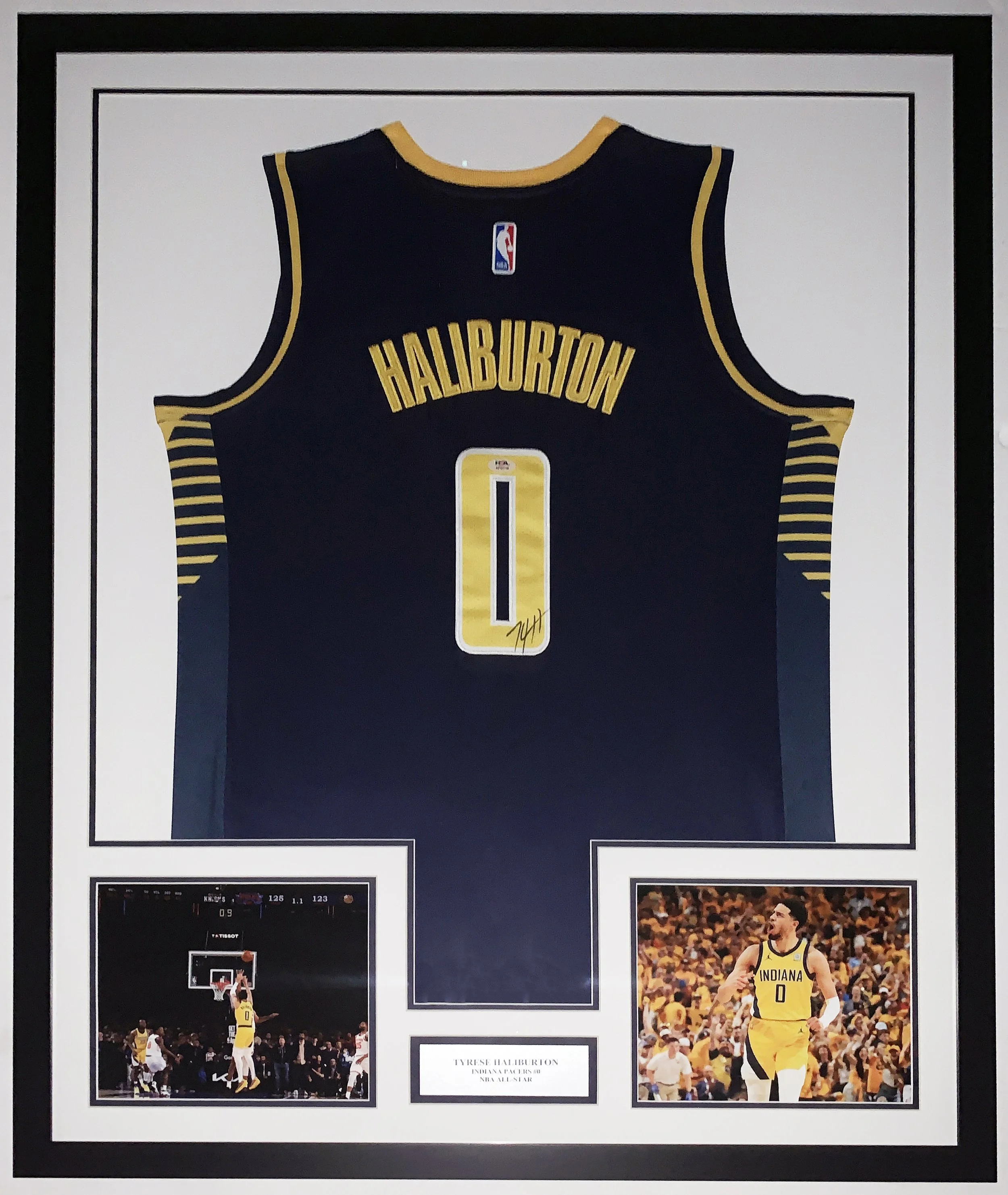 Bleachers Sports Music and Framing — Tyrese Haliburton Signed Nike