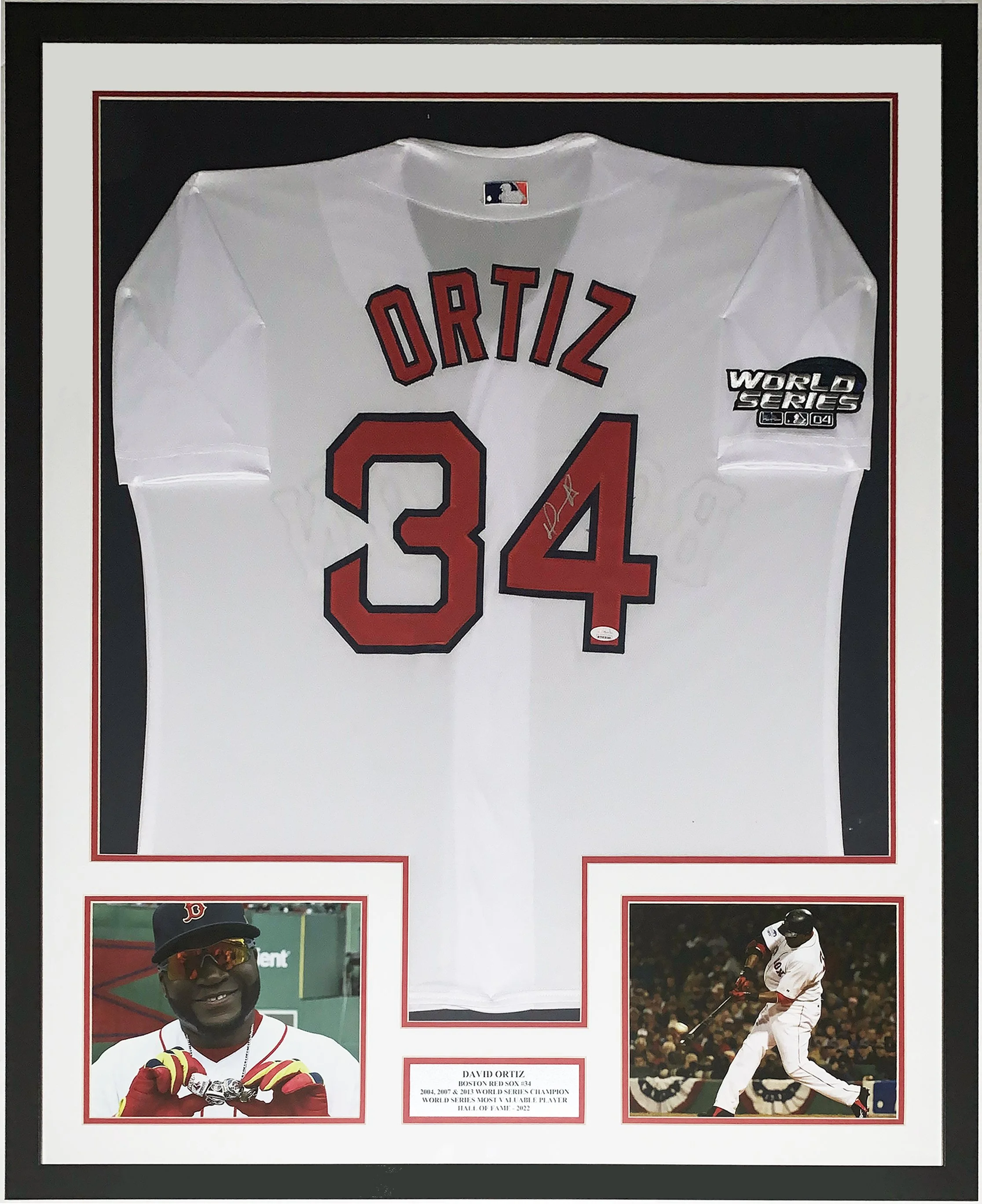 Bleachers Sports Music and Framing — David Ortiz Authentic Signed