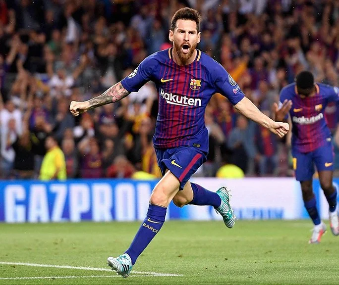 Lionel Messi Signed Authentic Nike Barcelona Jersey - BAS Beckett Authentication Services COA - Professionally Framed and Ballon D'Or Photo 34x42