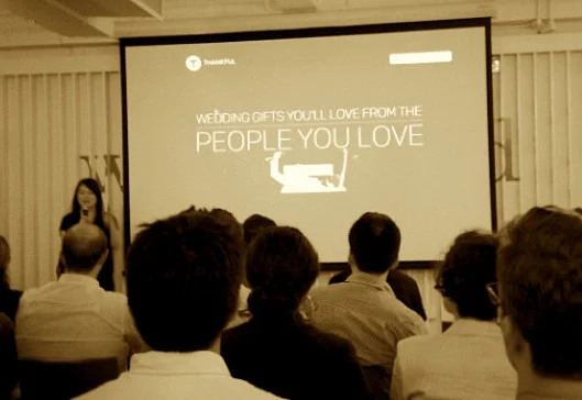 Thankful Registry founder/CEO Kathy Cheng presents our marketing plan to the StrategyHack community.