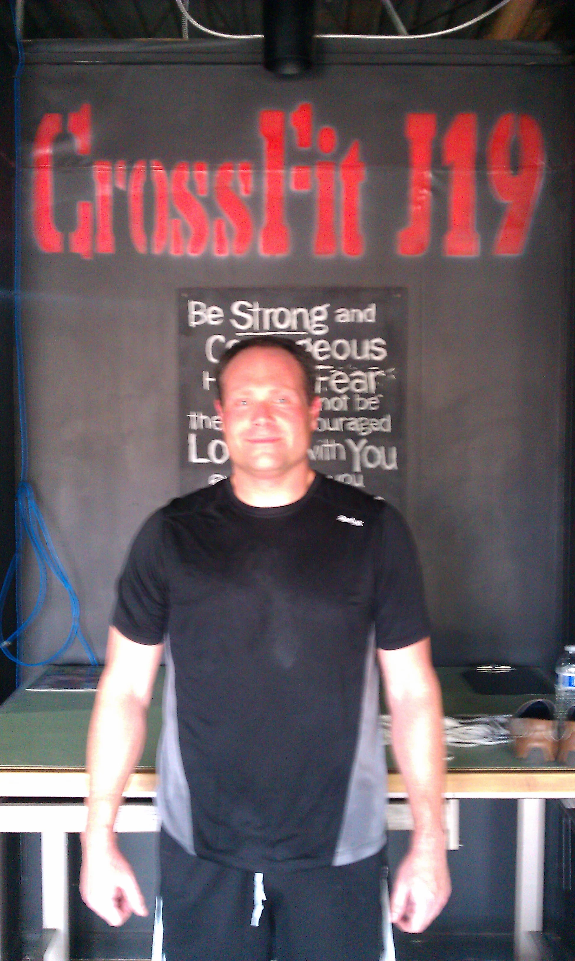 Nate Hutchinson after 1 year and down 50 lbs.