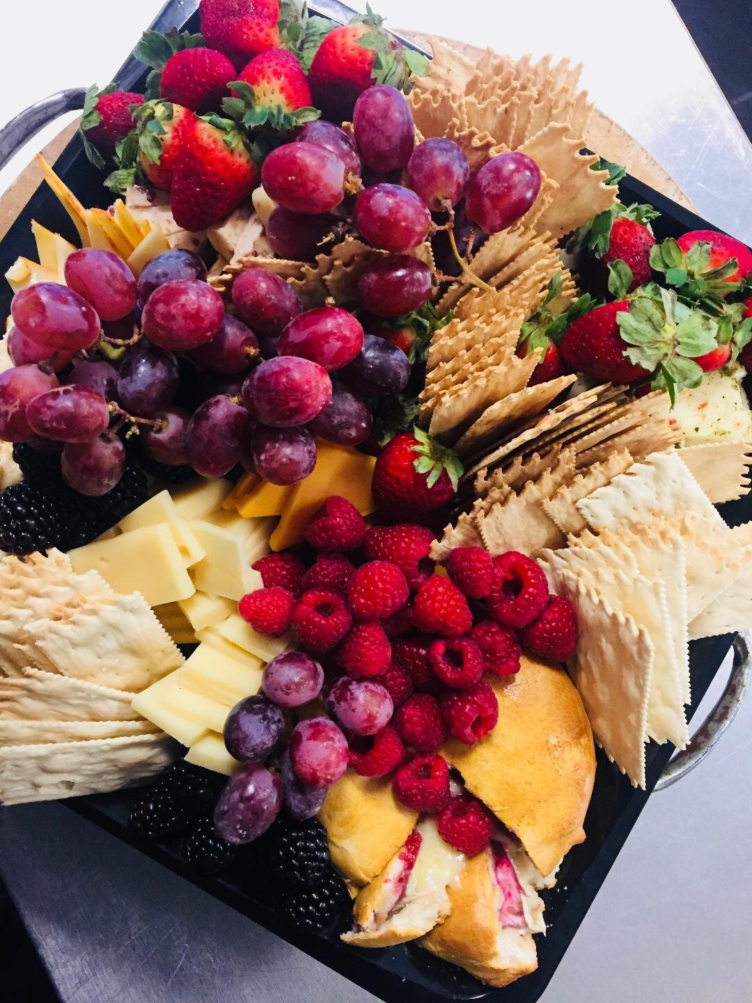 Cheese & Crackers with Fruit
