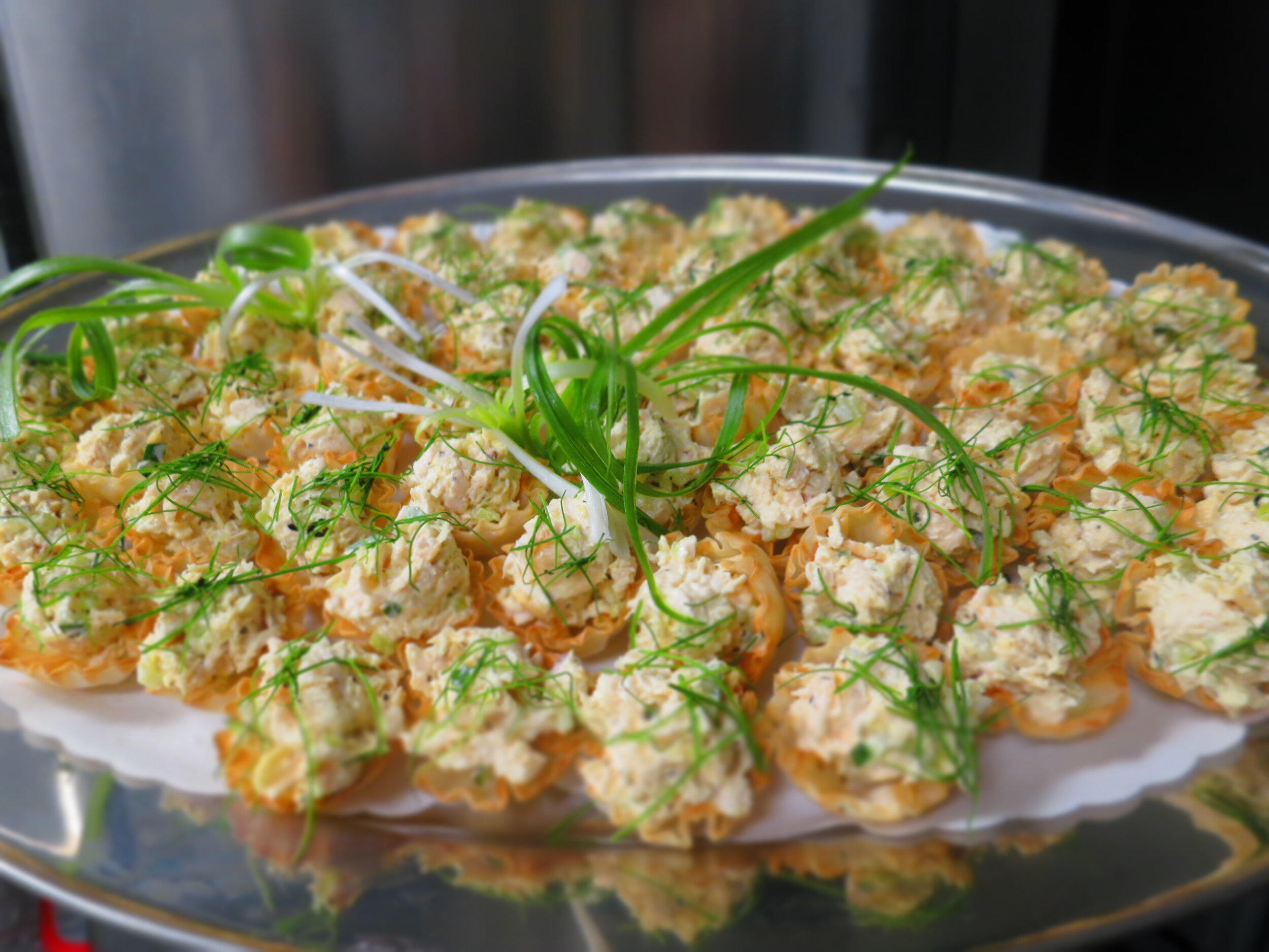 Chicken Salad Bites in Pastry Cups