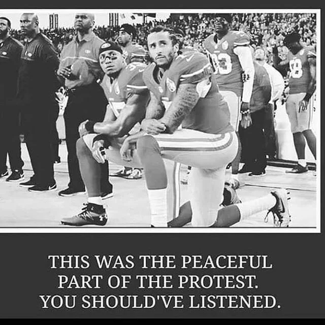The peaceful protest... #icantbreathe