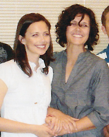 Me (on the right) and my sister, Leslie (on the left). 