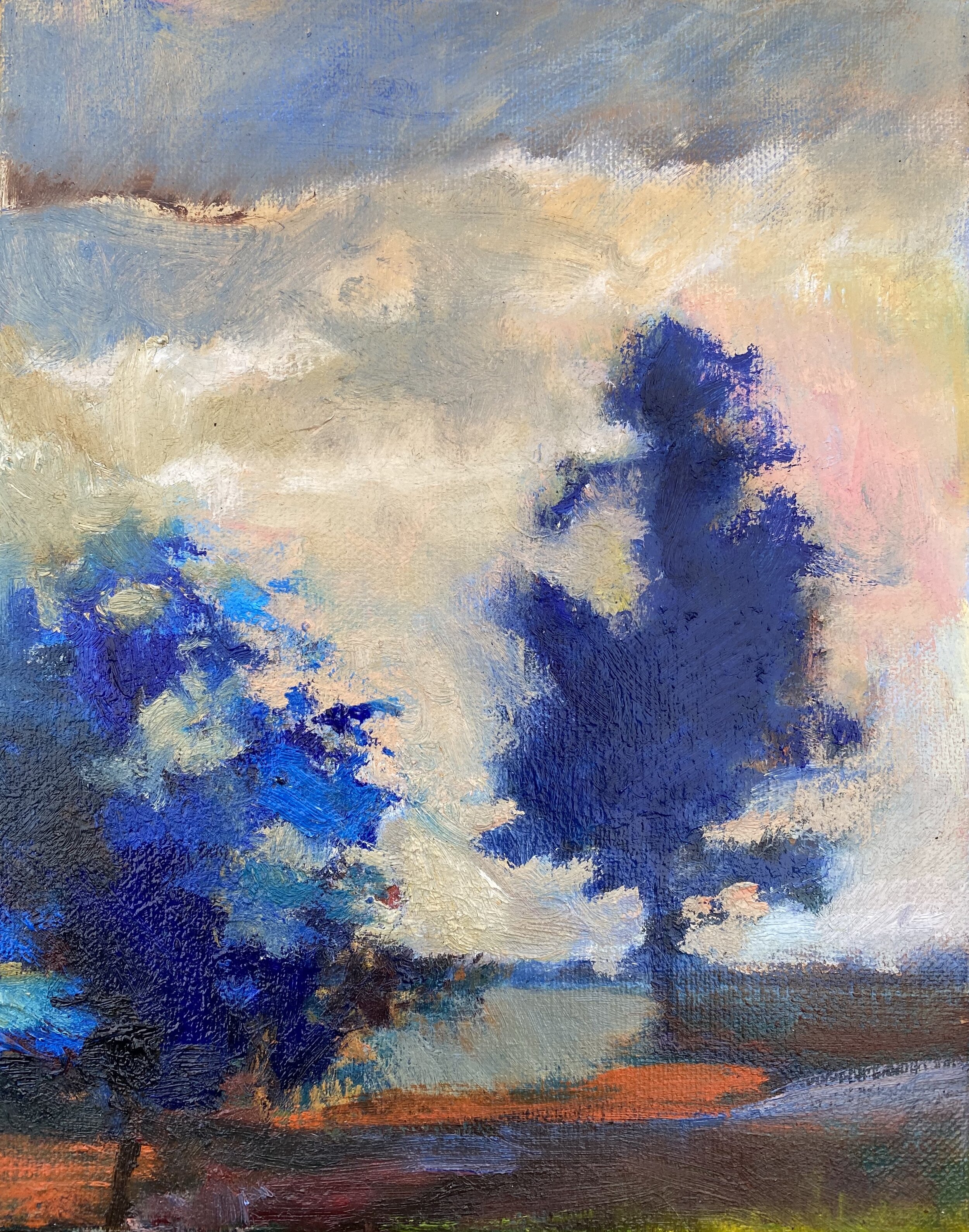 Two Trees Oil on canvas 2021
