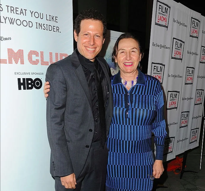 with my mom at the LACMA premiere. It was her story that inspired the movie.