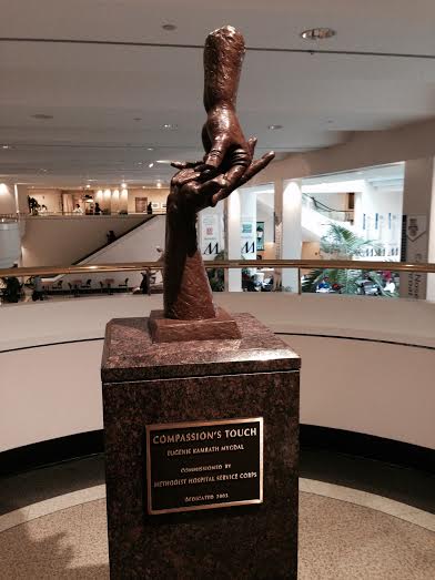 This statue is on the landing as you enter the building, and I passed this more times than I can count. I found it very appropriate and inspiring.