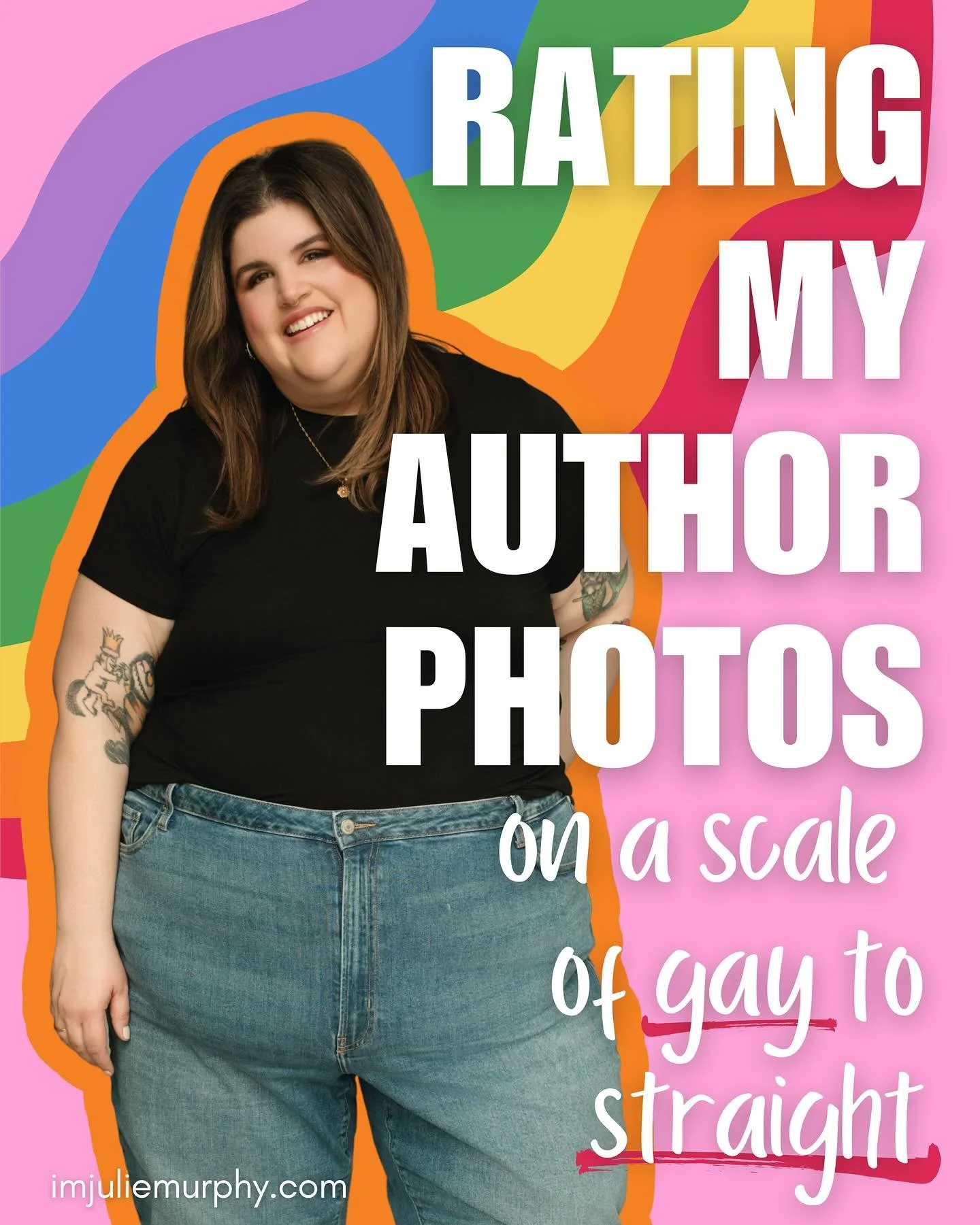 The world is overwhelming and so,so bad right now, but happy pride from this raging bisexual because we need some fucking joy, y&rsquo;all. I love you! 🫶

Here&rsquo;s over a decade of author photos and how I would rate them on a scale of gay to str