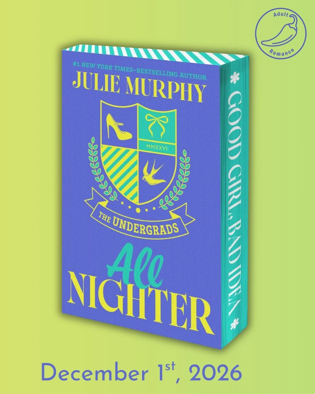 📣 COVER REVEAL📣

Okay, okay, I know Student Union isn&rsquo;t even out until MAY, but you can pick up book 1 of The Undergrads and rest easy knowing that book 2, All Nighter, is just right around the corner on December 1st! 

This fantastic cover f