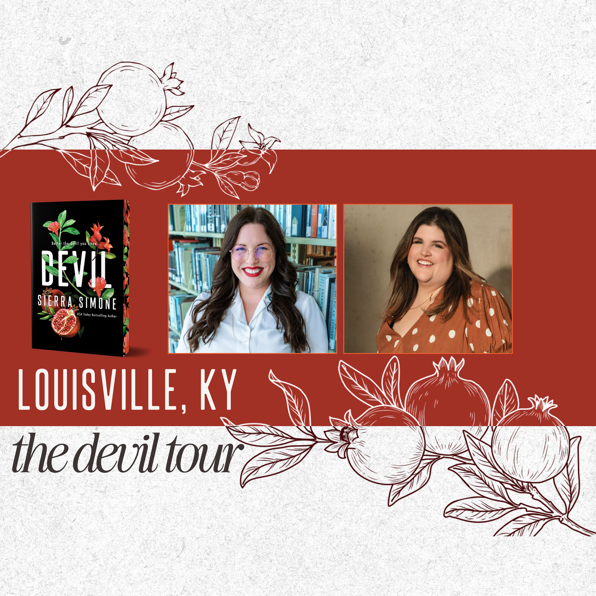 Sierra Simone's DEVIL TOUR: Louisville, KY with Julie Murphy @ A Novel Romance