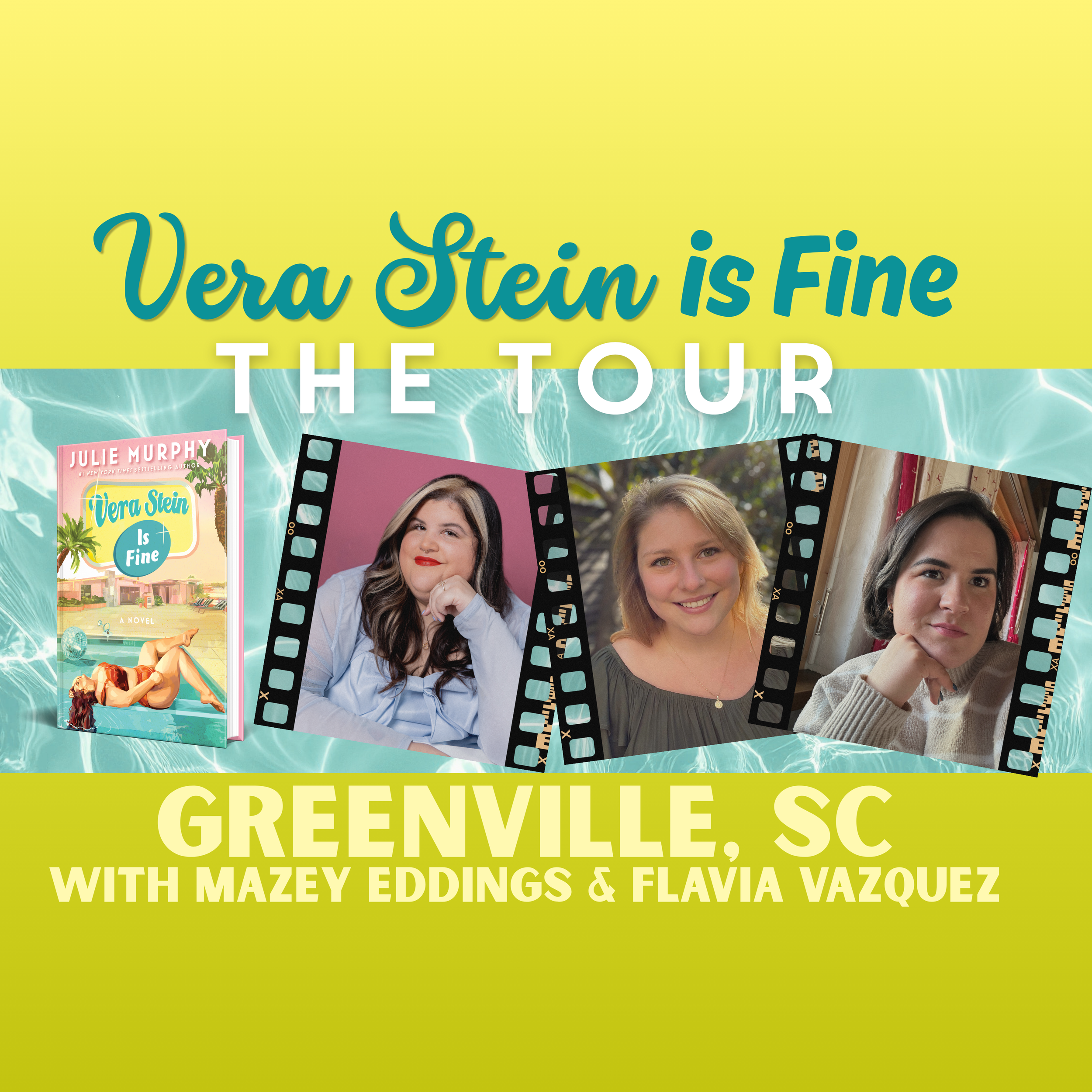 VERA STEIN IS FINE BOOK TOUR: Greenville, SC with M. Judson Booksellers
